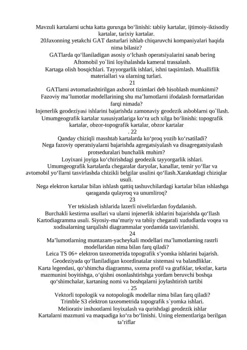 Topografik-geodezik qidiriv ishlari 4