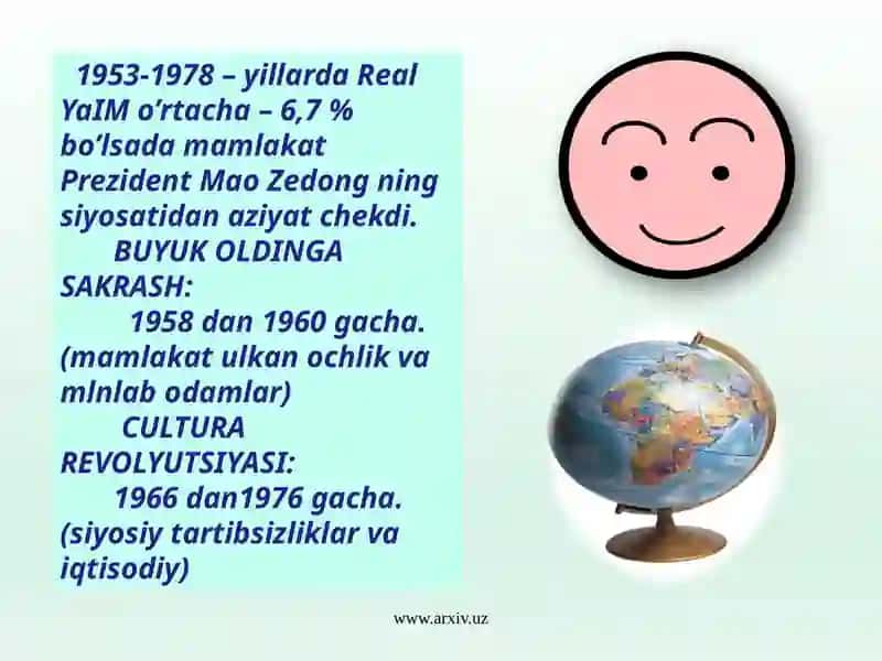 Xitoy Xalq Demokratik Respublikasi iqtisodiyoti 4