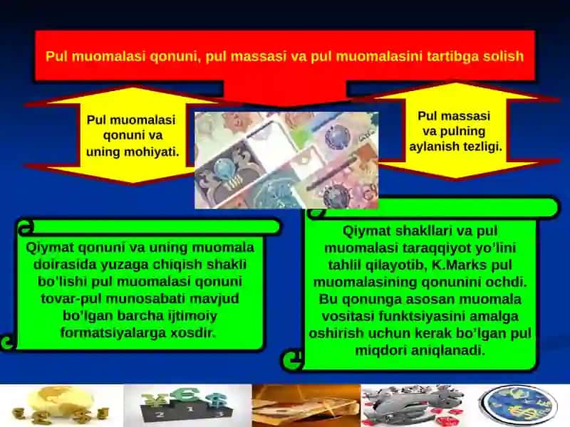 Pul aylanmasi va uning tarkibi .Pul massasi va pul agregatlari 4