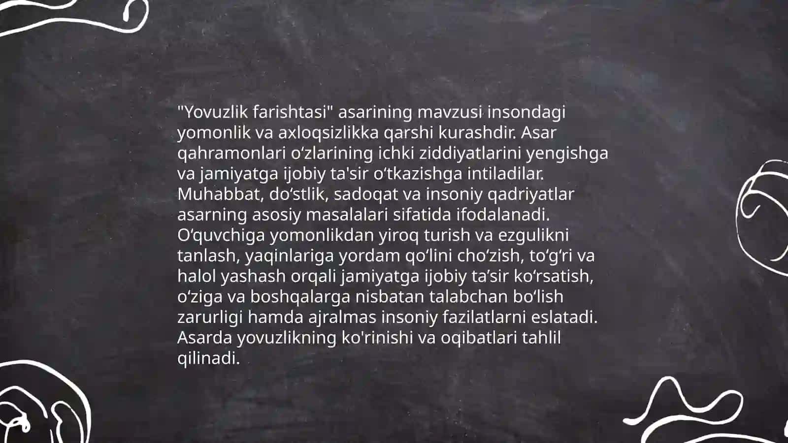 Zulfiya Qurоlbоy qizi. “Yovuzlik farishtasi” 4