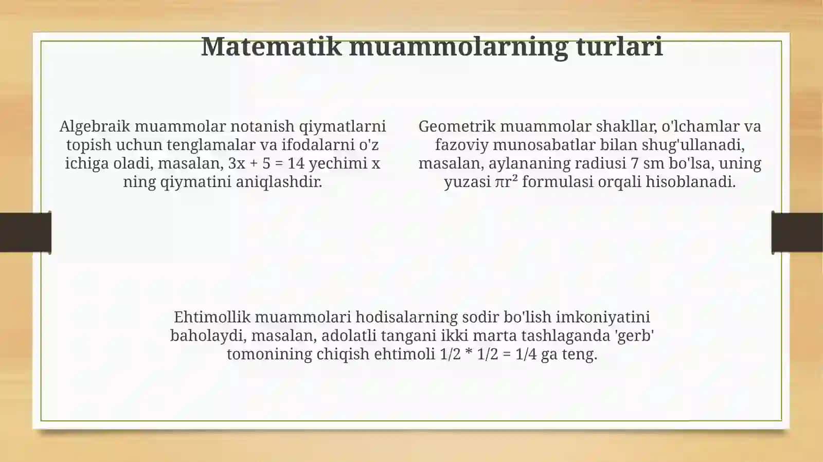 Matematikabo'yichamasalalar 4