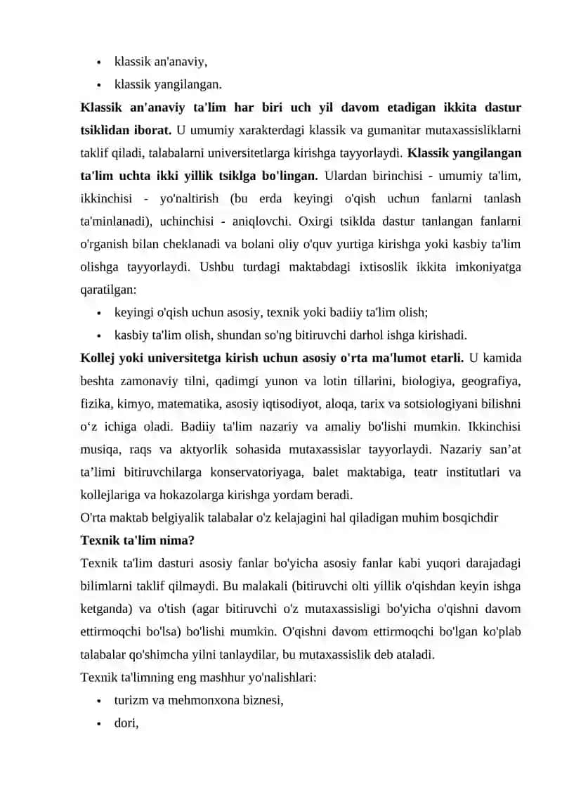 BELGIYA TA'LIM TIZIMI 4