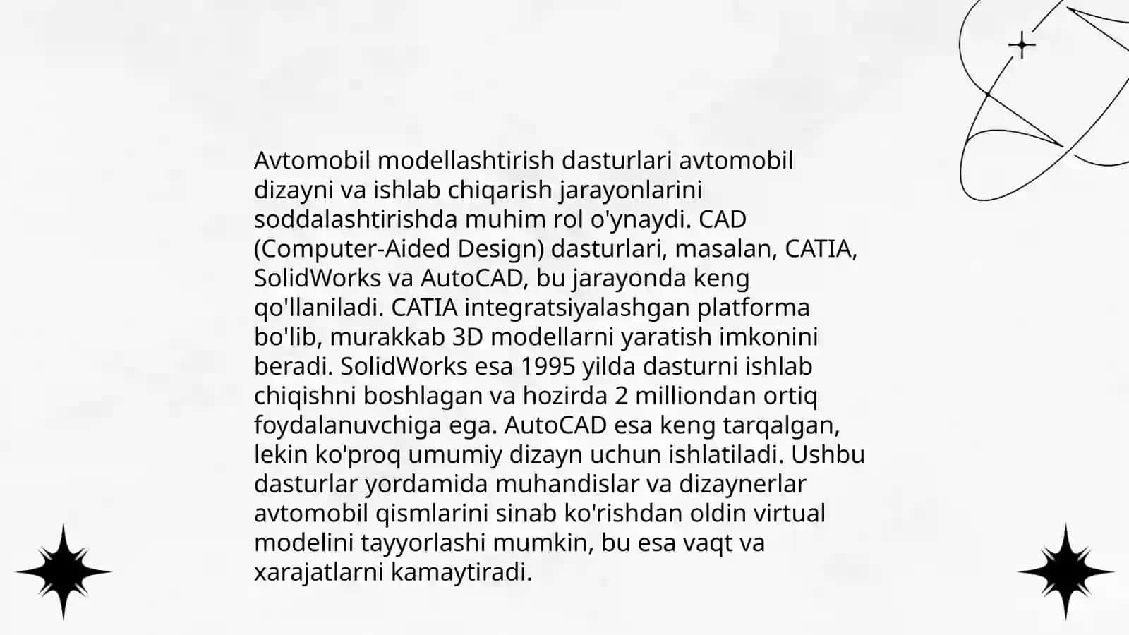 Avtomobillarni loyihalashda kompyuter texnologiyalari 4