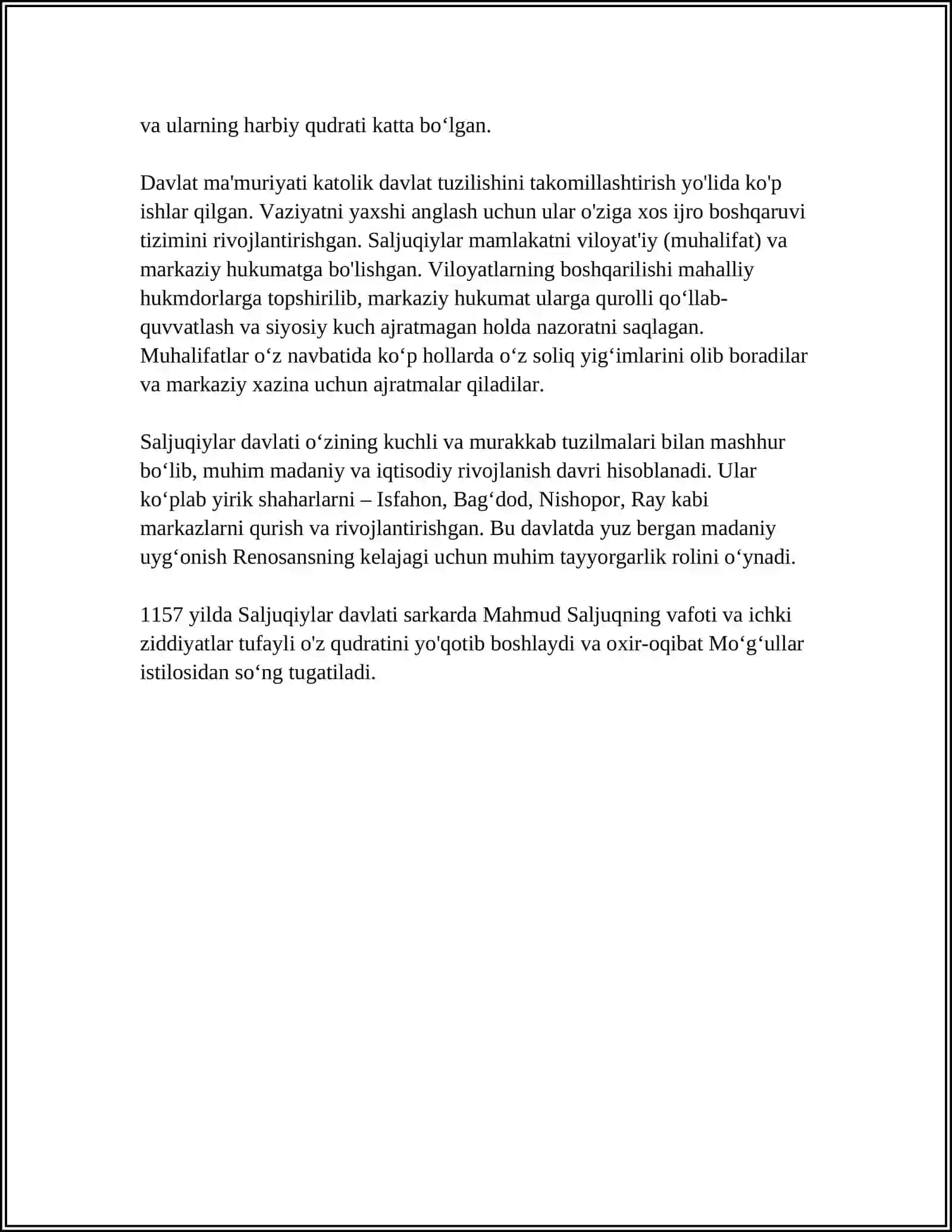 SALJUQIYLAR DIPLOMATIYASI 4