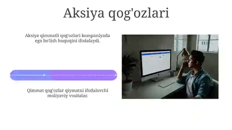Qimmatli qog’ozlar, ularning turlari va amal qilishi 4