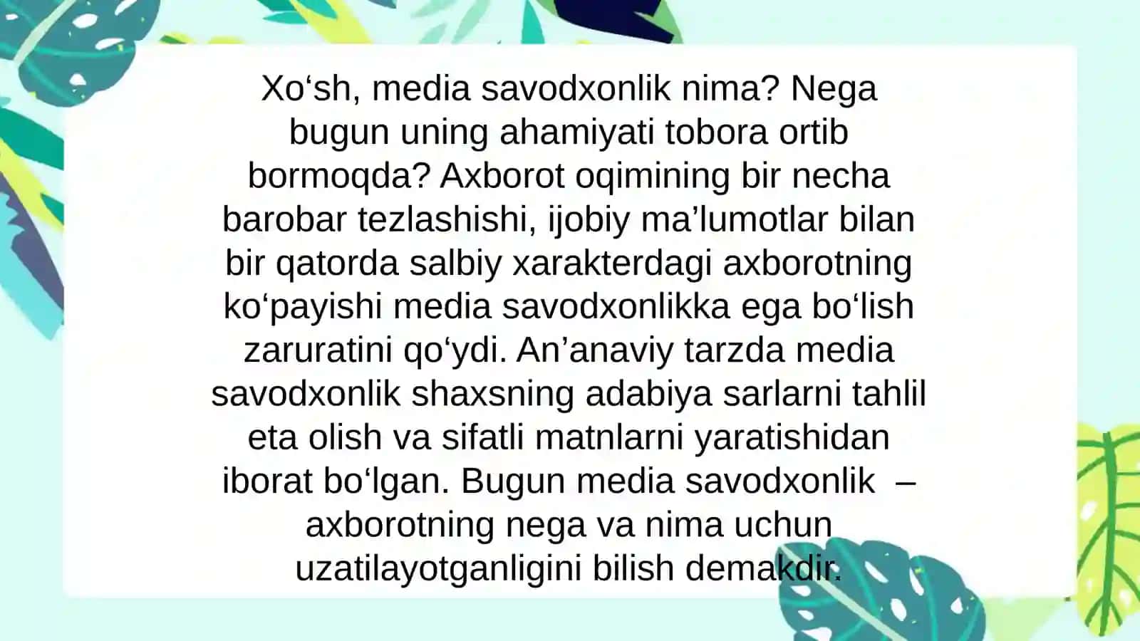 MediasavodxonlikvaaxborotmadaniyatifanidanMUSTAQILISHI 4