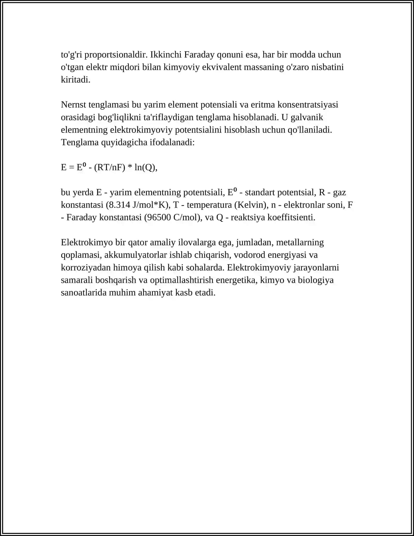 ELEKTROKIMYO -TIBBIYOTDA ELEKTRODIAGNOSTIKA ASOSLARI 4