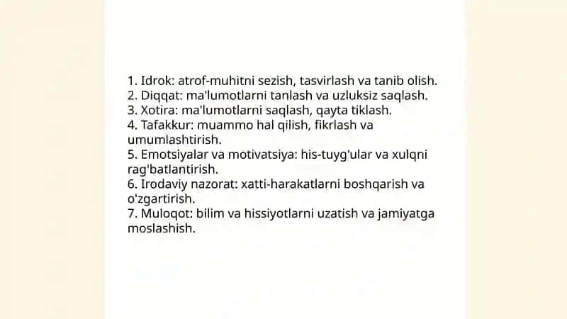 Psixika haqida tushuncha 4