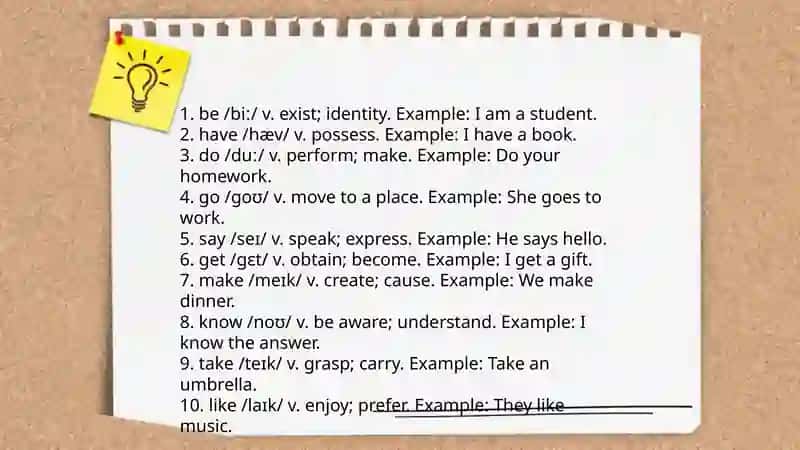 Mini-dictionary: 10 common everyday nouns 4
