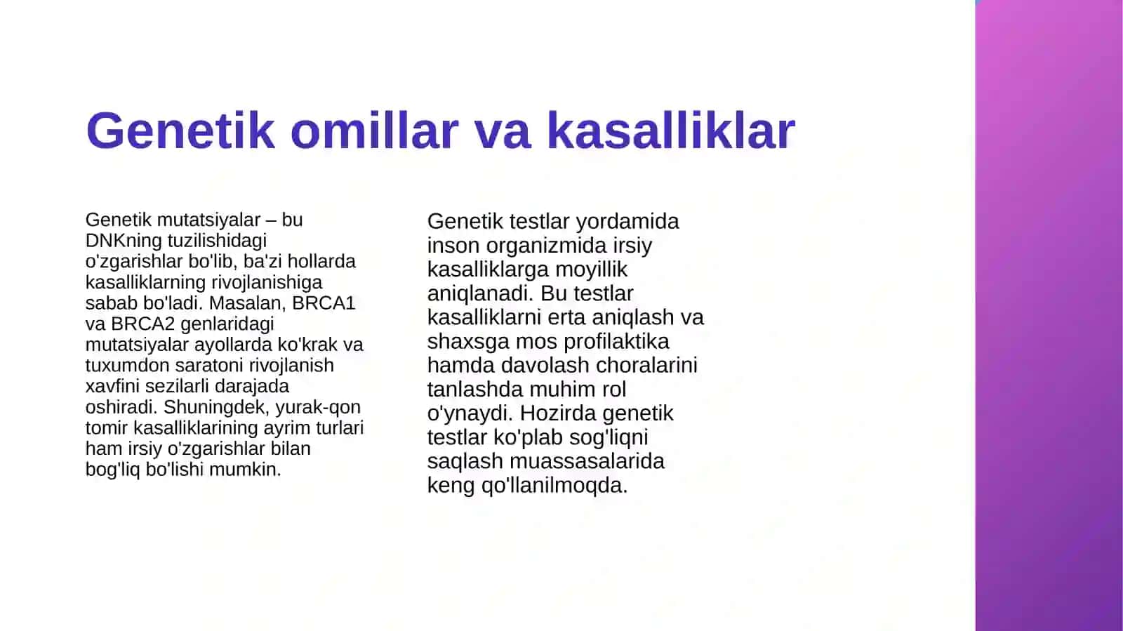 Inson patalogiyasida biologik va ijtimoiy ekologik omillarning tasiri 4