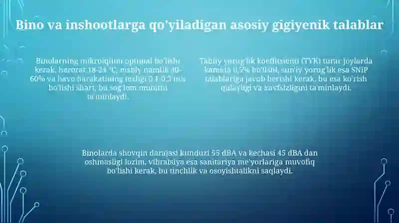 Sanitariya qoidalari va me'yorlari 4