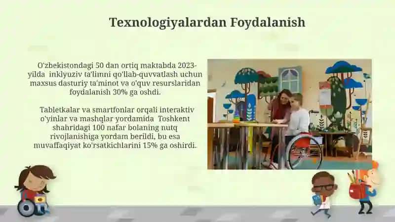 Imkoniyatlari Cheklangan Bolalar Uchun Moslashtirilgan Ta'lim Muhiti 4
