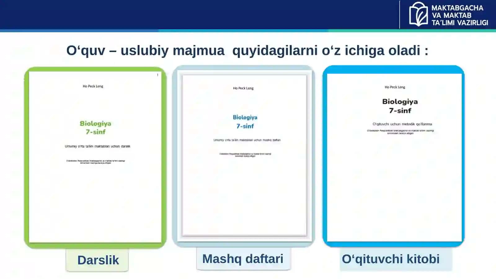 Biologiyadan yangi o‘quv-uslubiy majmua 4