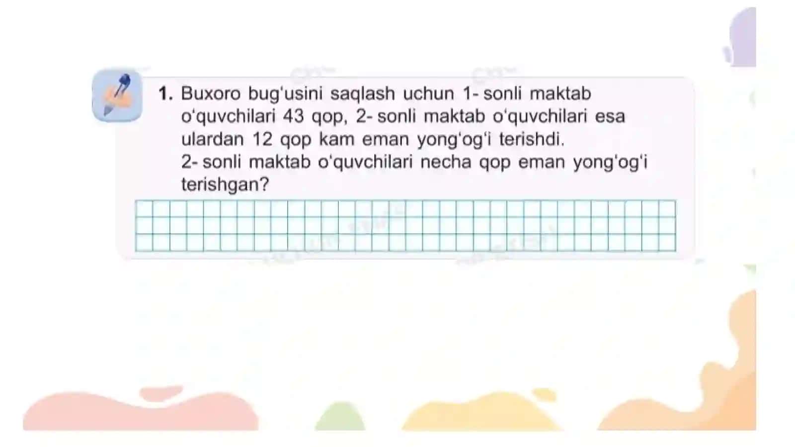1-sinf matematika 4