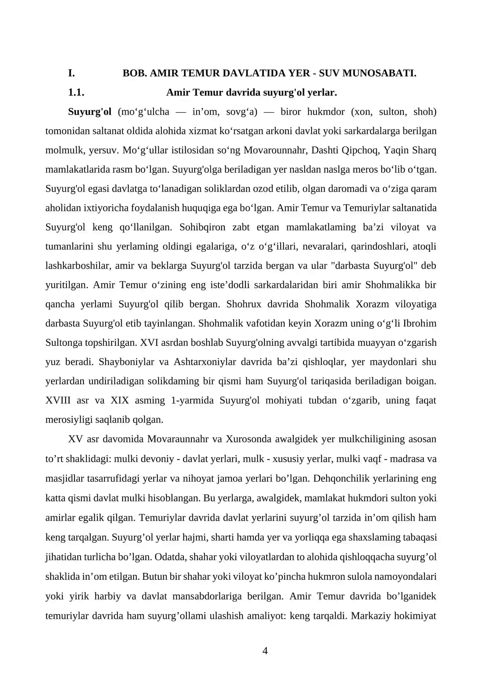 AMIR TEMUR DAVRIDA SUYURG’OL SIYOSATI 4