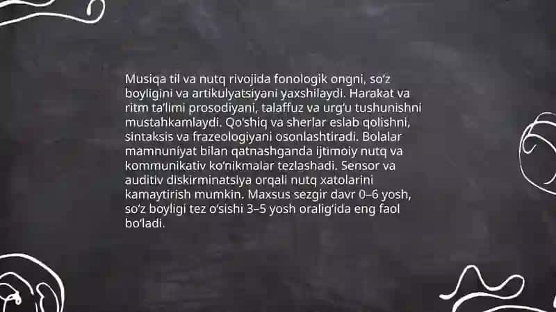 Musiqa bolalarda kognitiv rivojlanish 4