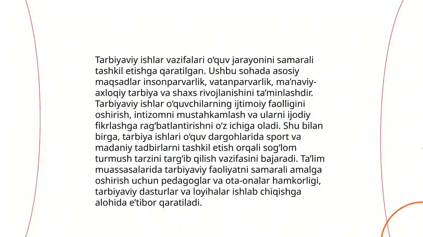 Tarbiyaviy ishlar metodikasi fanining maqsad va vazifalari 4