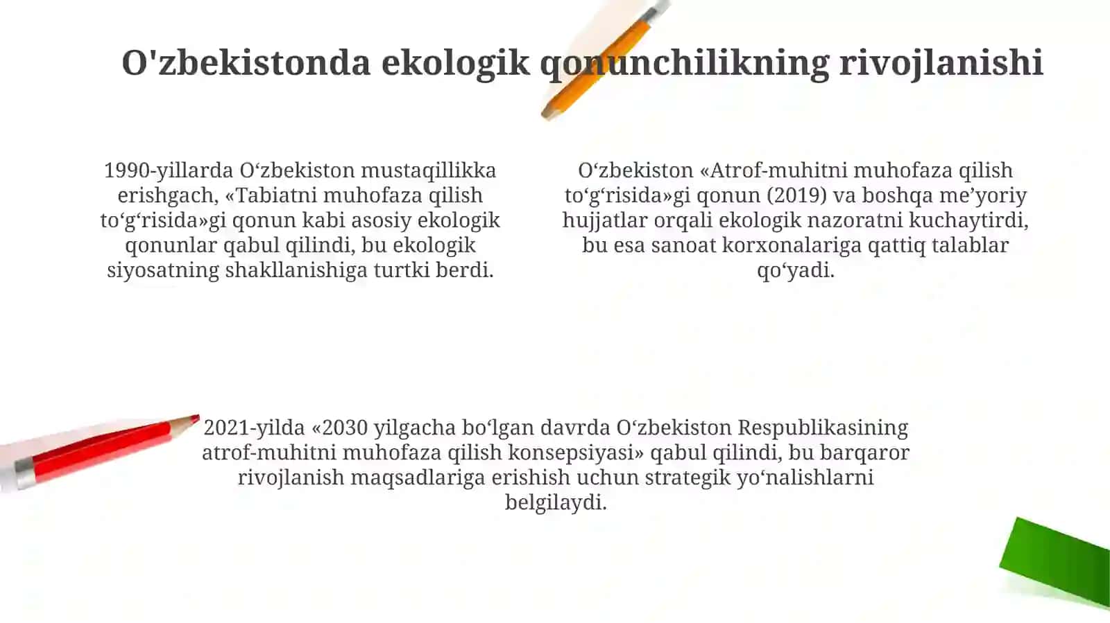 Ekologik qonunchilikning asosiy tamoyillari 4