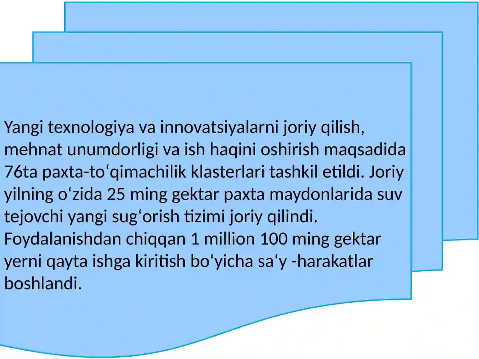 Mustaqillik yillarda qishloq xo‘jaligi va sanoat sohasidagi o‘zgarishlar 4