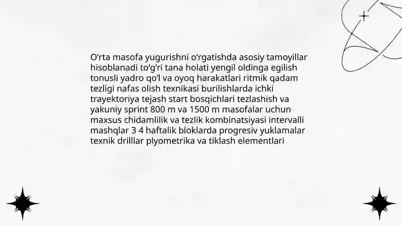 Yengil atletika turlari texnikasini oʻrgatish 4