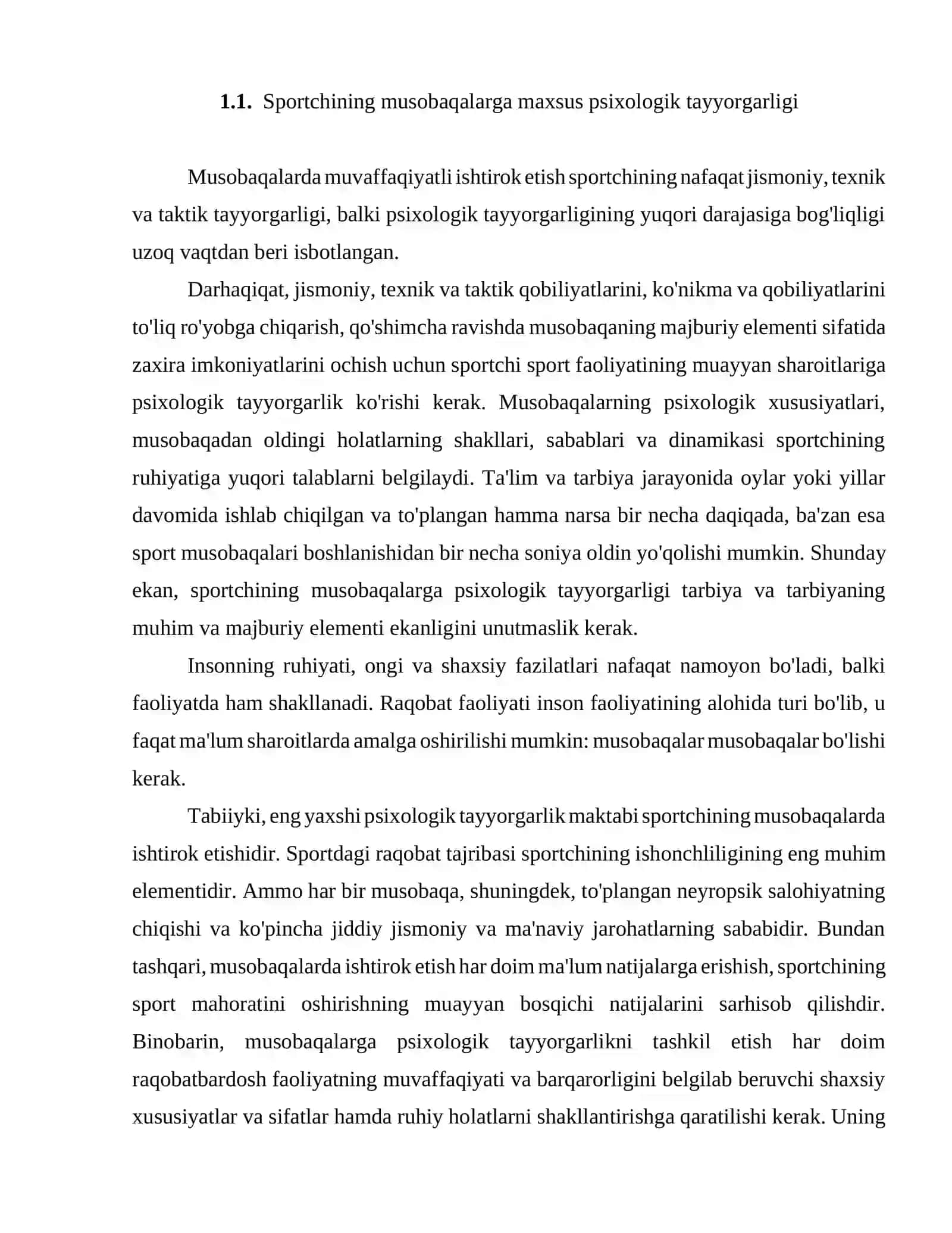 SPORTCHILARNING TEXNIK TAYYORGARLIGI VA UNING PSIXOLOGIK XUSUSIYATLARI TO'G'RISIDA UMUMIY TUSHUNCHA 4