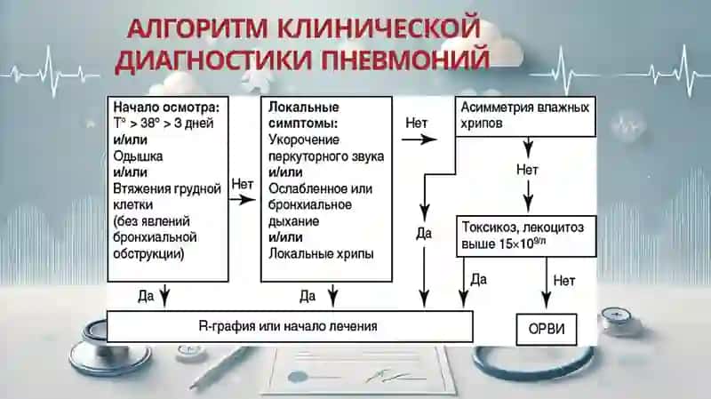 Диагностические критерии пневмоний у детей 4