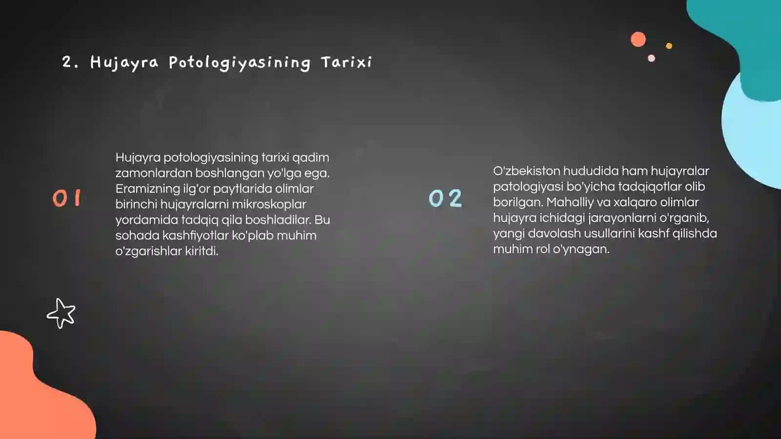 Hujayra Potologiyasi va uning kelib chiqish sabablari 4