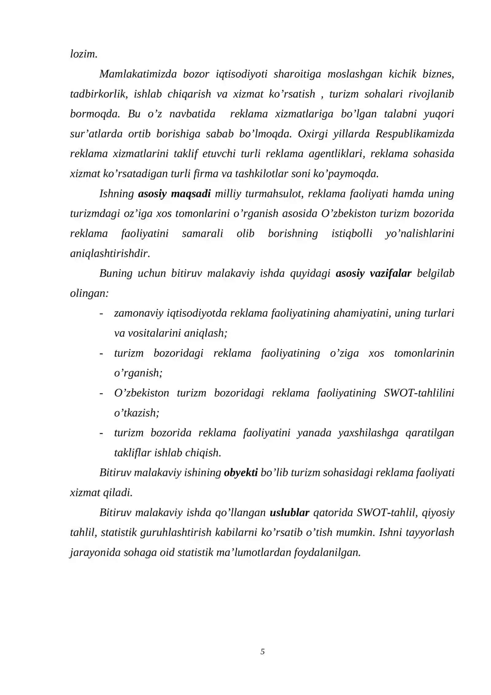 MILLIY TURIZM MAHSULOTI VA REKLAMA KOMMUNIKASIYASINING NAZARIY ASOSLARI 4