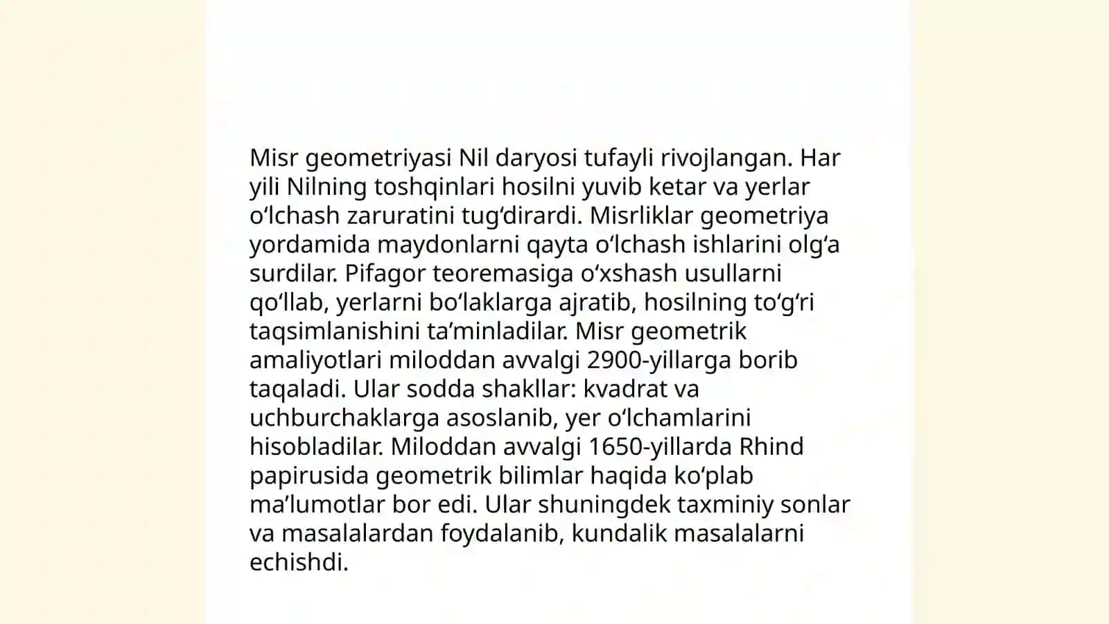 Geometriya elementlari mavzusini oʻrganish 4