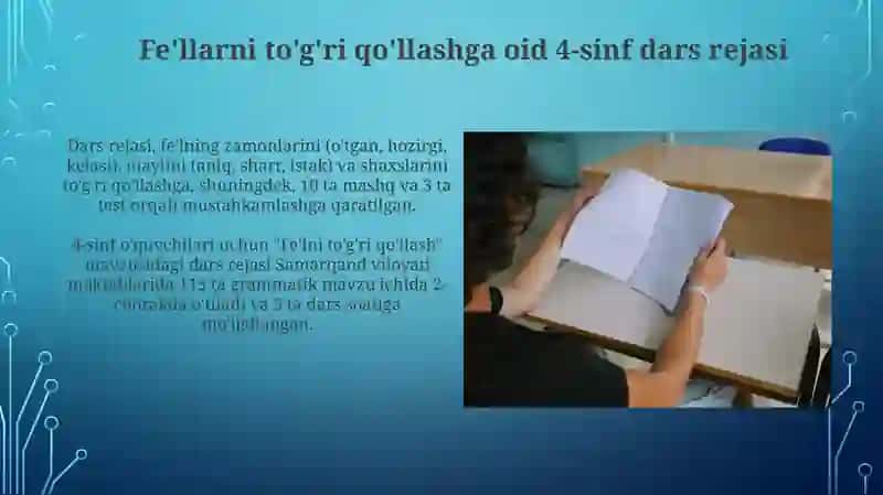4-sinf ona tili dars rejasi 4