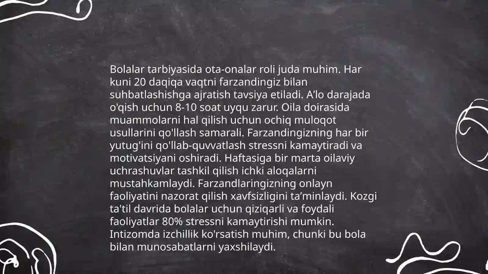 Oila bilan ishlash shakllari 4