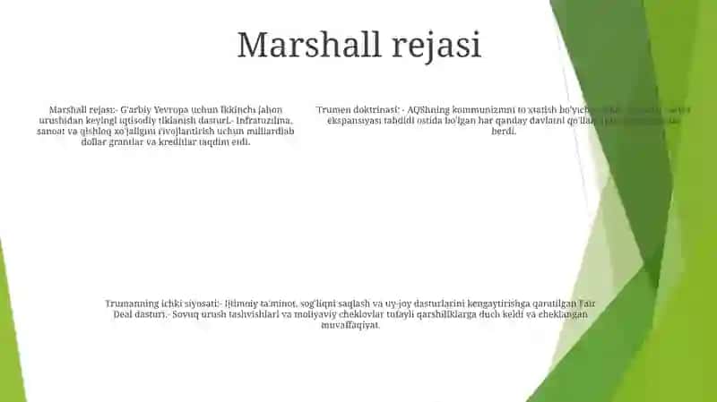 Garri Trumenning Ichki Va Tashqi Siyosati 4