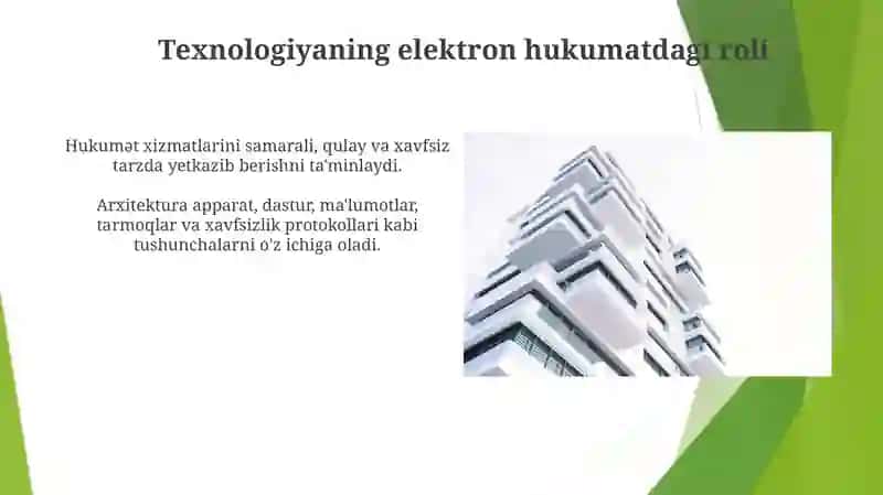 Elektron Xukumat tizimi arxitekturasi 4