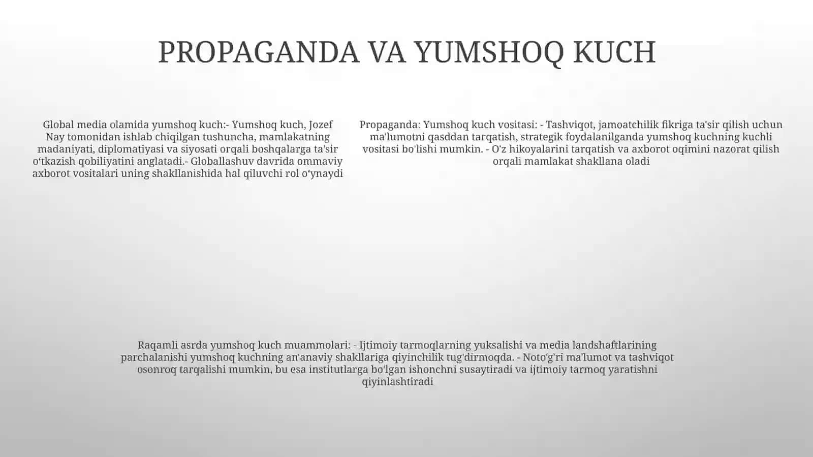 Xorijiy Ommaviy Axborot Vositalarni Media Zamondagi Órni 4