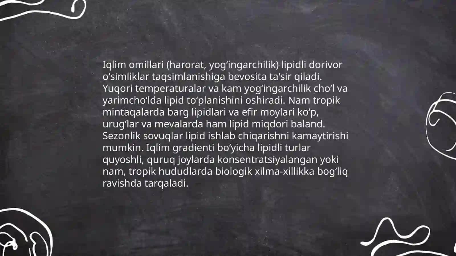 Lipidlar saqlovchi dorivor oʻsimliklarni tabiatda tarqalishini oʻrganish 4
