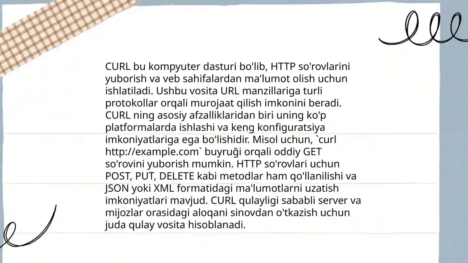 CURL kutubxonasi 4