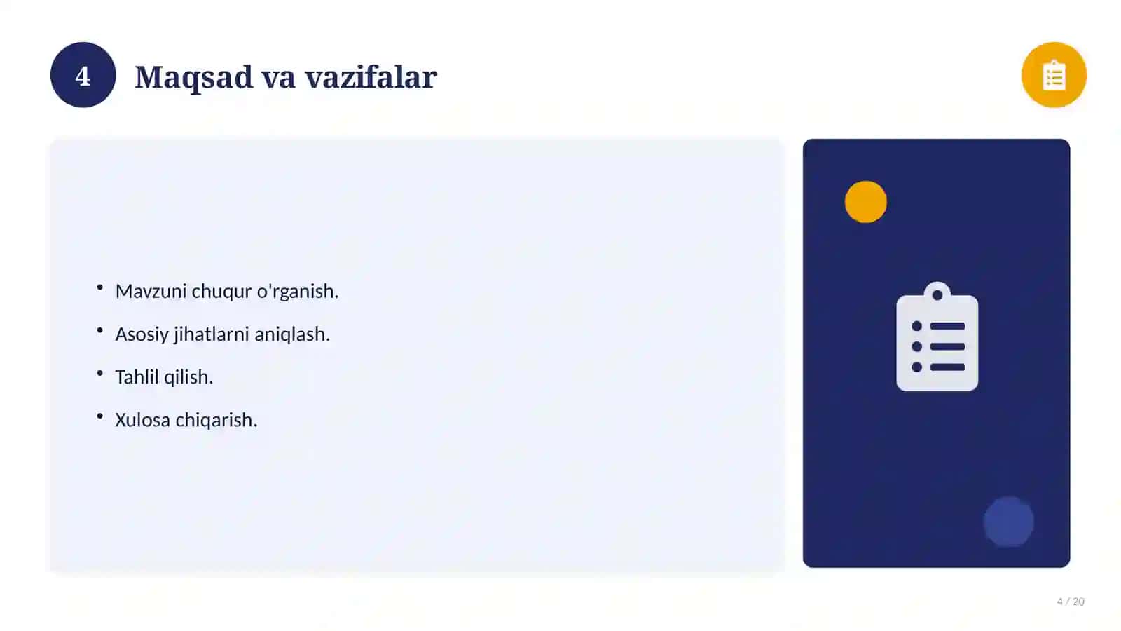 Informatika fanidan 2-sinf: baholash mezonlari va rubrika 4