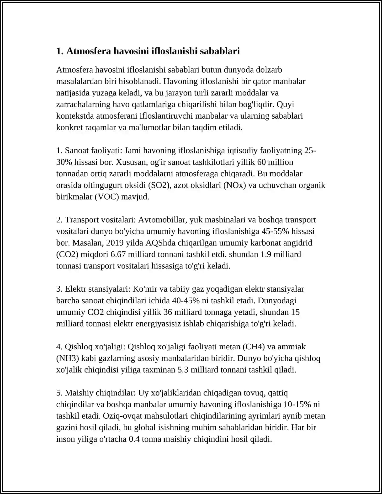 EKOLOGIYA VA HAYOTIY FAOLIYAT XAVFSIZLIGI FANI 4