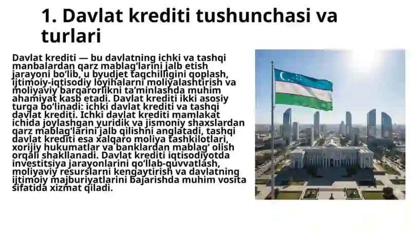 Davlat kriditi va davlat qarzlarini boshqarish 4