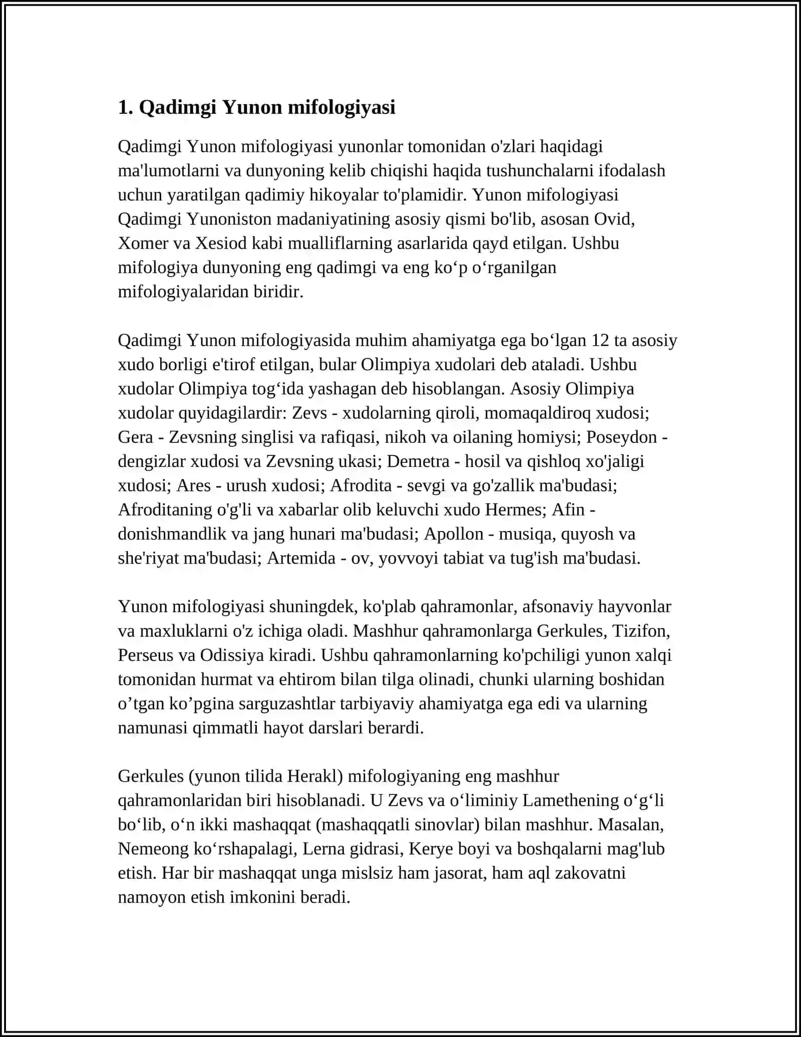 "DUNYO XALQLARI MIFLARI" HAQIDA MALUMOT VA SHU MALUMOT ASOSIDA KRASVORD TAYORLASH 4