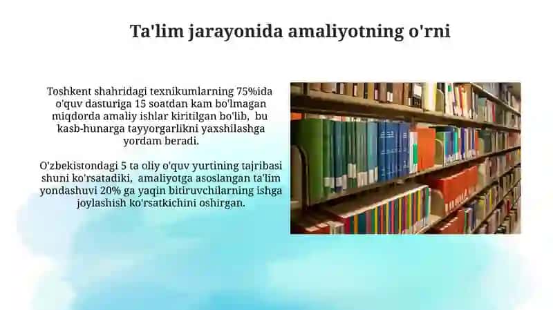 Akademik faoliyat integratsiyasi:nazariy va amaliyot uyg'unligi 4