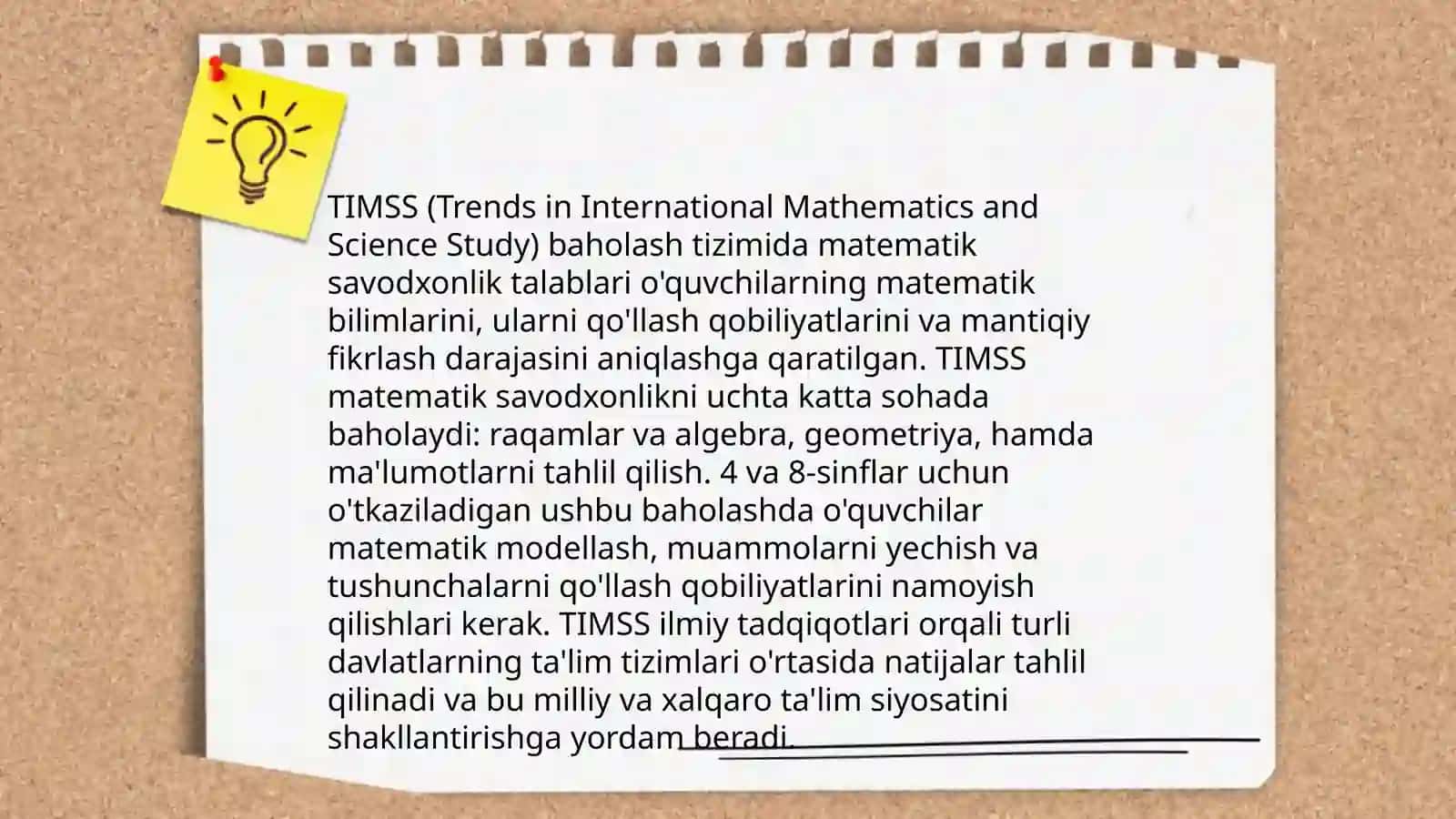 Pisa va Timss baholash tizimlarida matematik savodhonlikni o'rgatish metodikasi 4