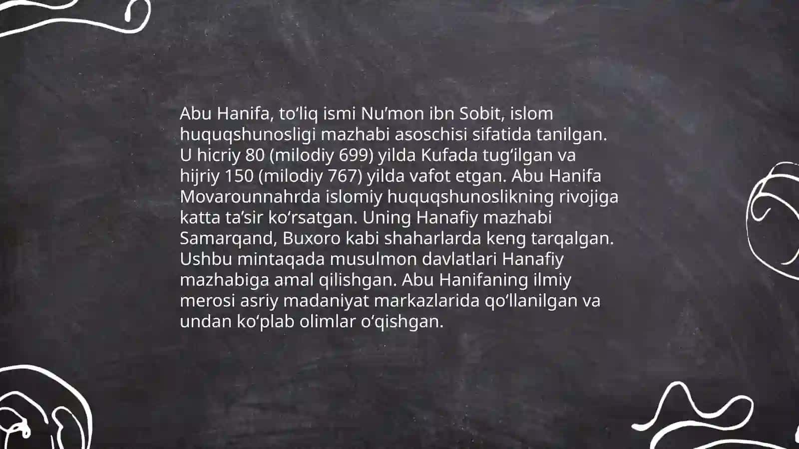 Movarounnahrda hanafiy mazhabi va Markaziy Osiyo faqihlari 4