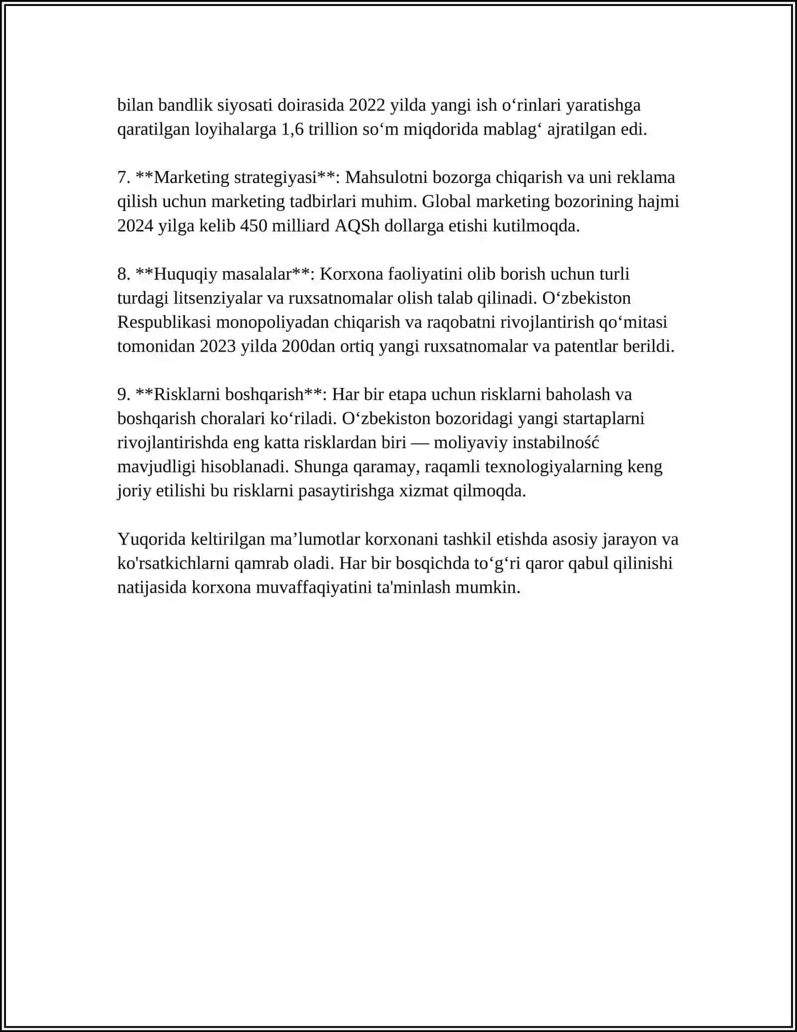 O'ZBEKISTON RESPUBLIKASI KORXONALAR TO'G'RISIDA QONUN 4