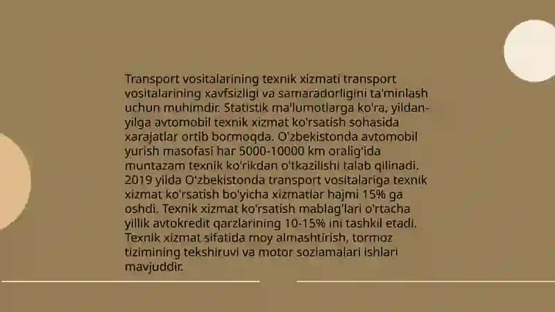 Avtoekspluatatsion korxonalarning vazifalari va tasnifi 4