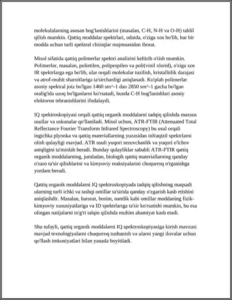 QATTIQ ORGANIK MODDALARNI IQ SPEKTORLARI 4