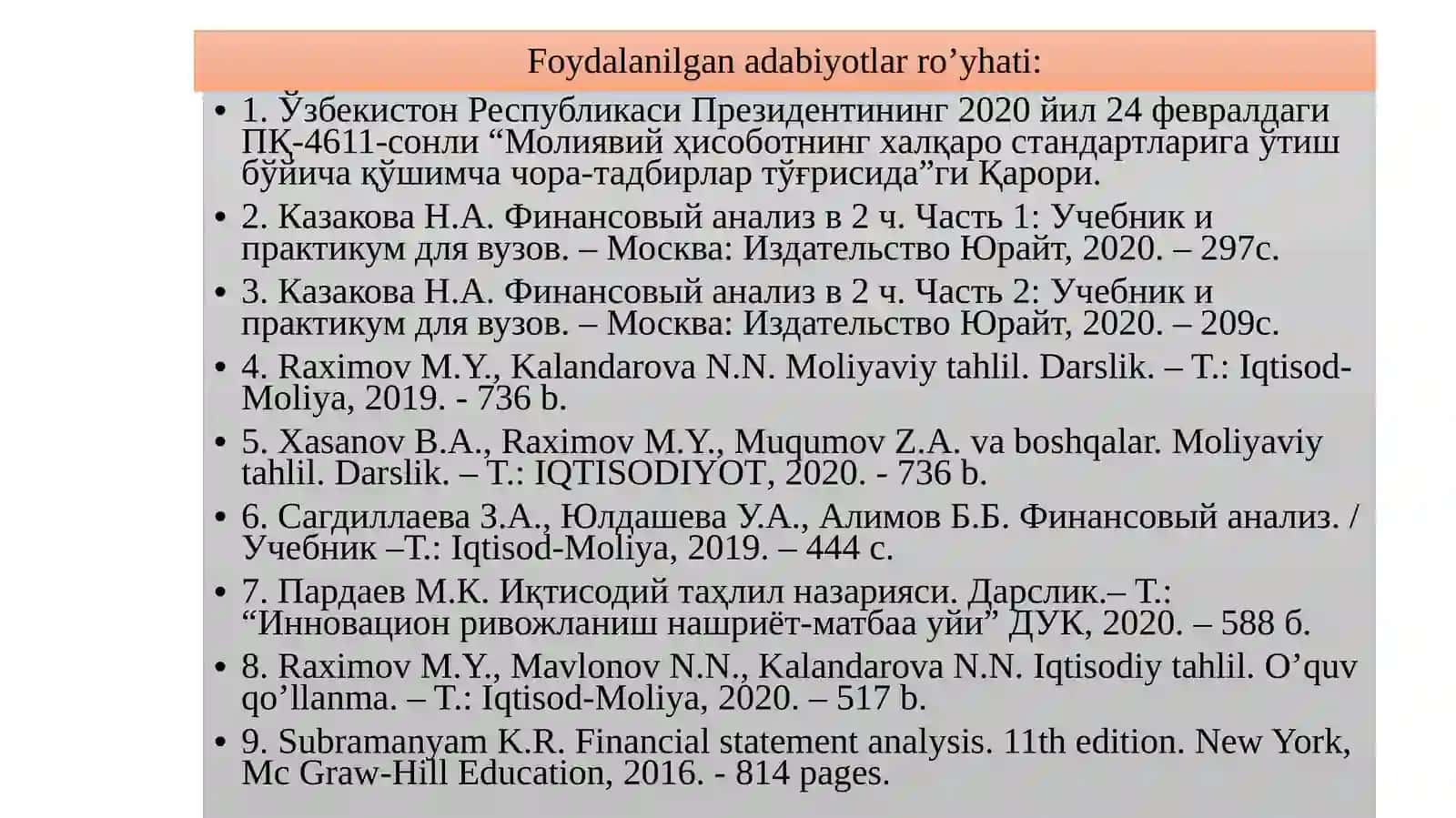 Moddiy Resurslardan Foydalanish Samaradorligi va Ularni Ishlab Chiqarish Hajmiga Tasiri Tahlili 4