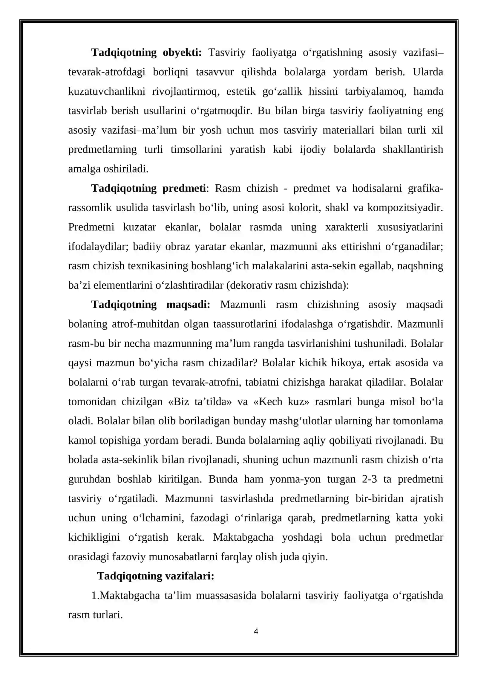 MAKTABGA TAYARLOV GURUHIDA BOLALARNI RASM CHIZISHGA O'RGATISH METODLARI 4