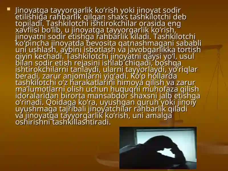 Jinoyatda ishtirokchilik 4