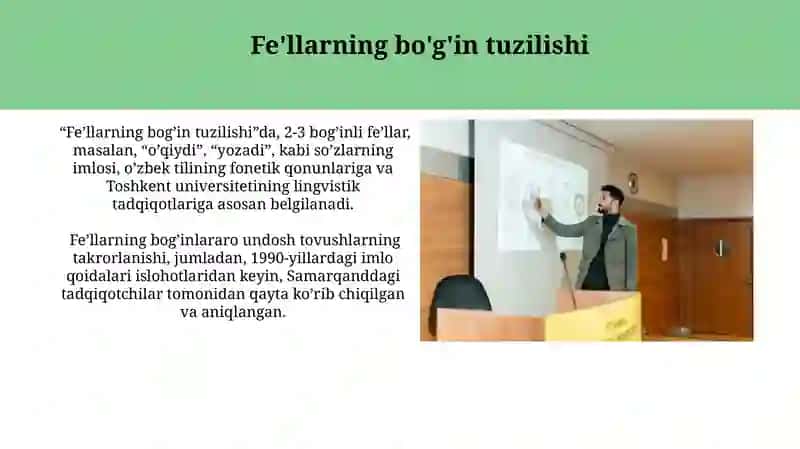 Taʼlim boʻgʻinlarida imlo qoidalarining berilishi 4